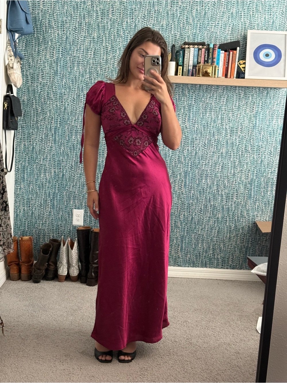 Free People Cooper Raspberry Maxi Dress - Picture 2 of 5